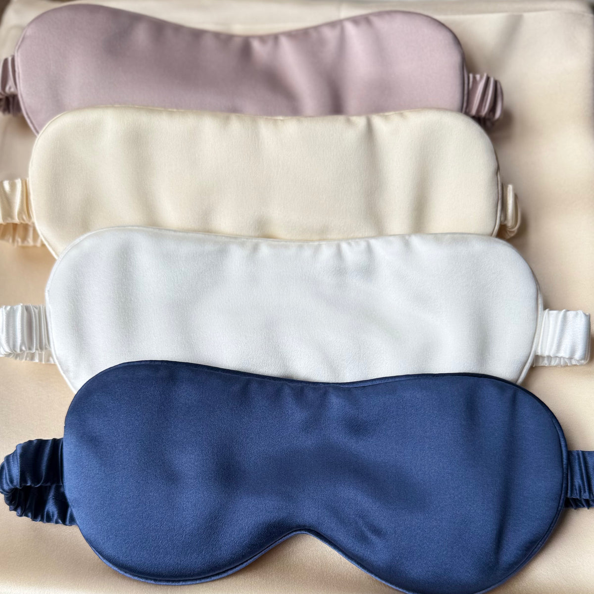 22 Momme Masque De Sommeil En Soie De Mûrier Super Lisse Pour Une Bonne